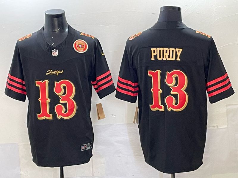 Men Nike San Francisco 49ers #13 Purdy black Limited NFL 2025 Jersey 0019->san francisco 49ers->NFL Jersey